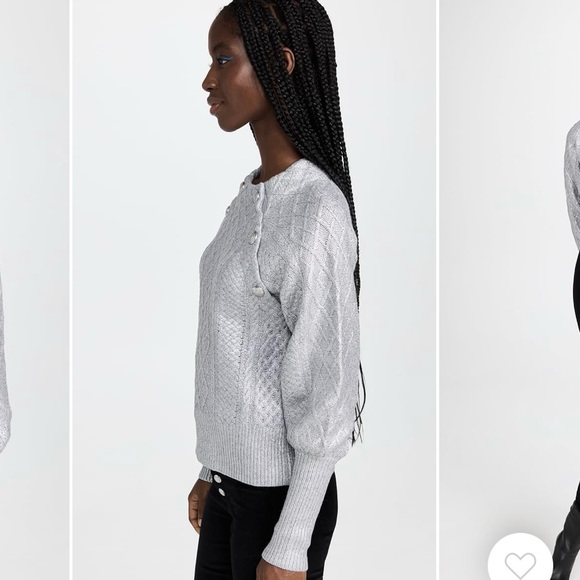 Veronica Beard silver Sweater NWT - Picture 5 of 15
